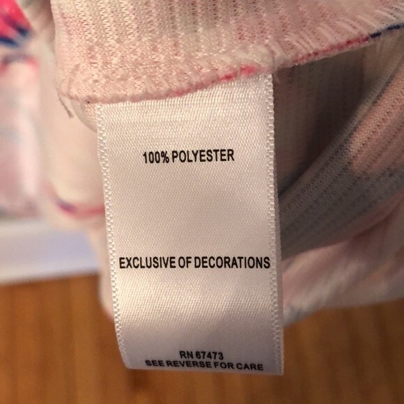 TAYLOR 12 SLEEVELESS WHITE PINK BLUE ABSTRACT PRINT MINI DRESS EMBROIDERED - Picture 9 of 9